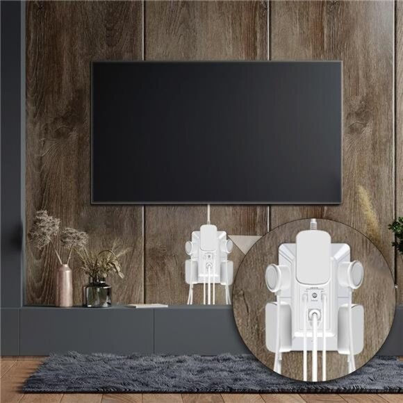 USB Wall Charger, Surge Protector, POWRUI 6-Outlet Extender with 2 USB Charging - Picture 5 of 7